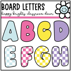 happy brights bulletin board letters