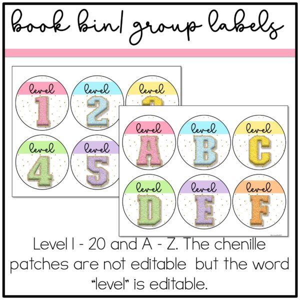 Editable Pastel Labels Retro Pastel Labels and Name Tags