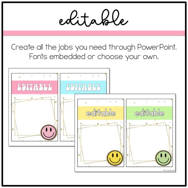 Retro Classroom Jobs Retro Pastel Classroom Jobs