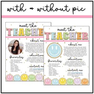 Retro Pastel Meet the Teacher Template
