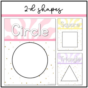 Retro Pastel Shape Posters