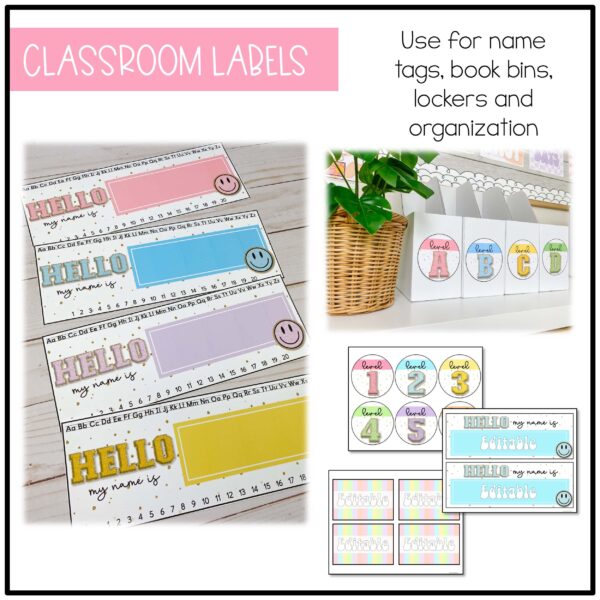 Retro Pastel Classroom Decor Bundle Retro Pastel Classroom Decor Bundle