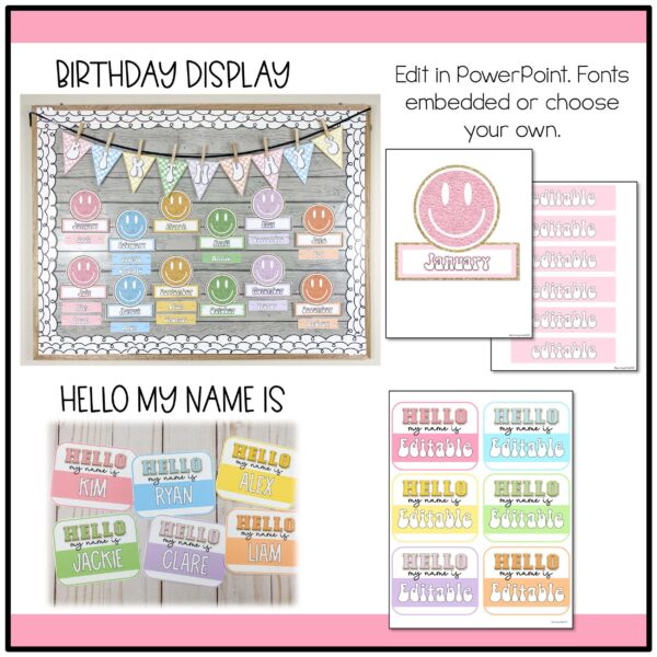 Retro Pastel Classroom Decor Bundle Retro Pastel Classroom Decor Bundle