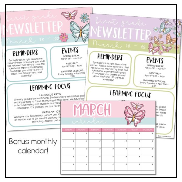 spring classroom newsletter spring classroom newsletter
