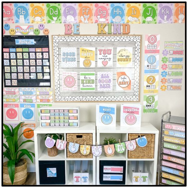 Retro Pastel Classroom Decor Bundle Retro Pastel Classroom Decor Bundle