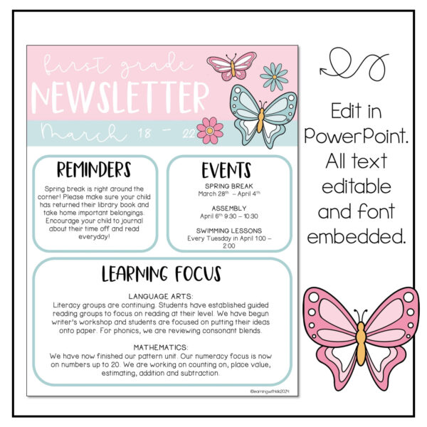 spring classroom newsletter spring classroom newsletter