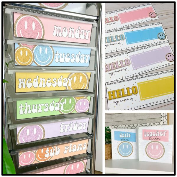 Retro Pastel Classroom Decor Bundle Retro Pastel Classroom Decor Bundle