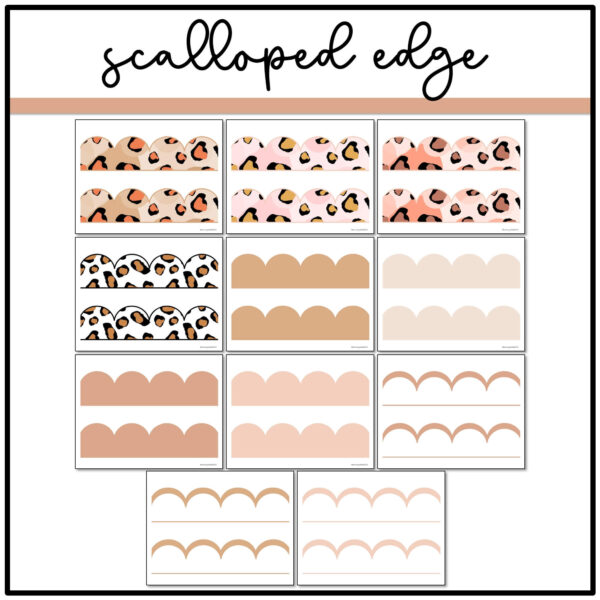 Modern Leopard Bulletin Board Borders Modern Leopard Bulletin Board Borders