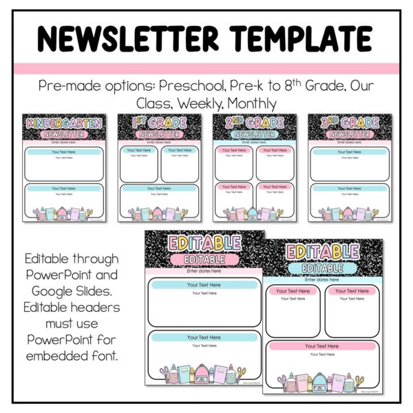 Back to School Newsletter Back to School Newsletter