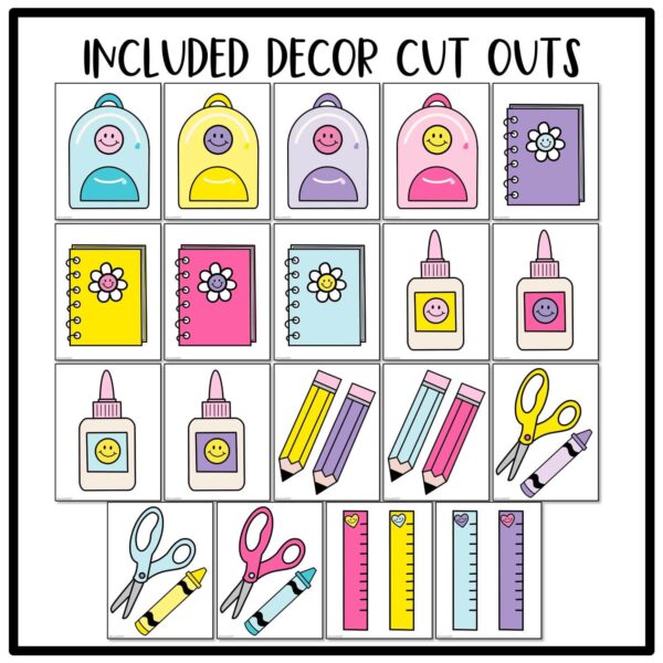 Happy Brights Back to School Bulletin Board Happy Brights Back to School Bulletin Board