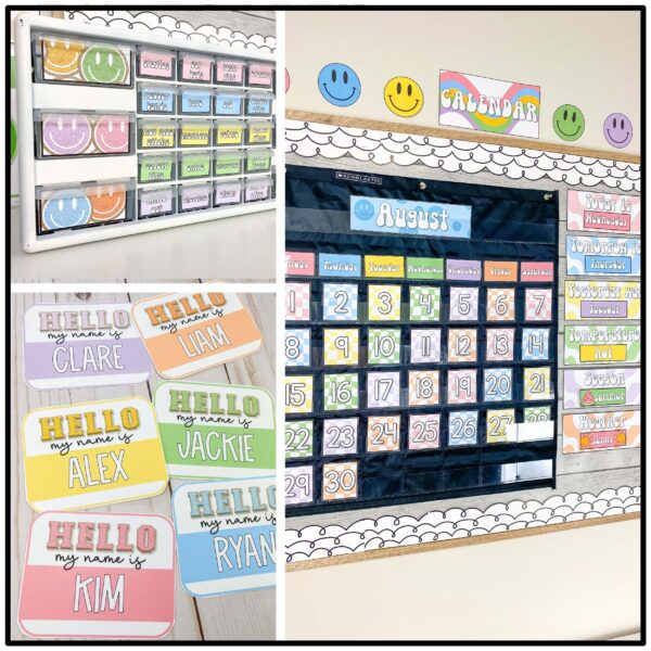 Retro Pastel Classroom Decor Bundle Retro Pastel Classroom Decor Bundle