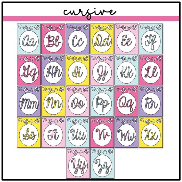 happy-brights-cursive-alphabet-posters happy brights alphabet posters