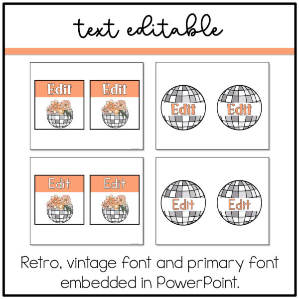 Disco Floral Labels Disco Floral Labels