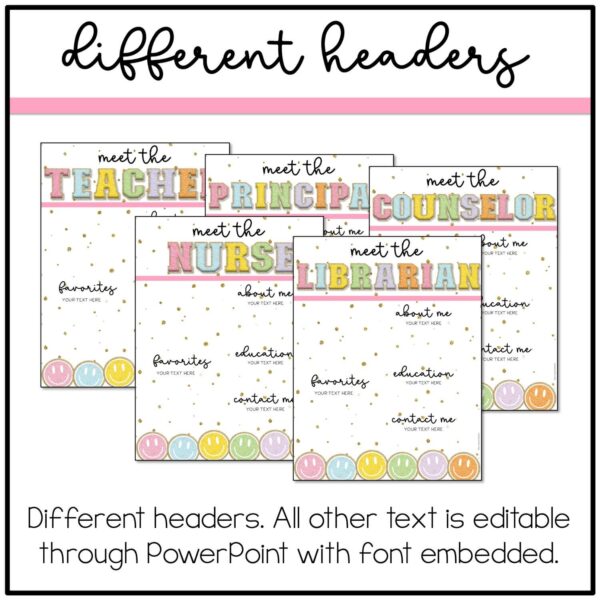 Teacher Introduction Letter Retro Pastel Meet the Teacher Template