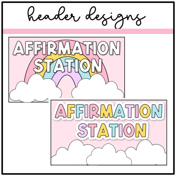 affirmation-mirror pastel dreams affirmation station