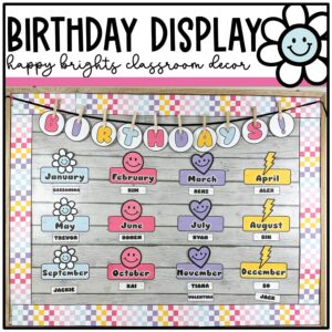 happy brights birthday display
