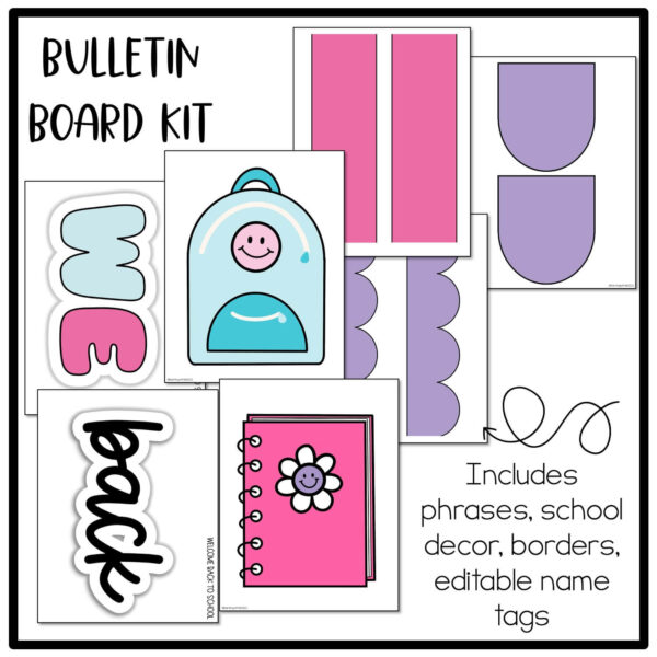 bright-bulletin-board Happy Brights Back to School Bulletin Board