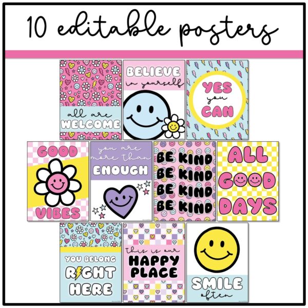 bulletin-board Happy Brights Classroom Posters