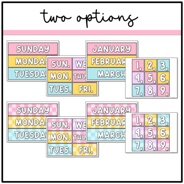 calendar-whiteboard Pastel Dreams flip calendar
