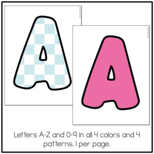 happy brights bulletin board letters