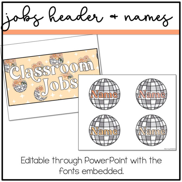 classroom-job Disco Floral Classroom Jobs