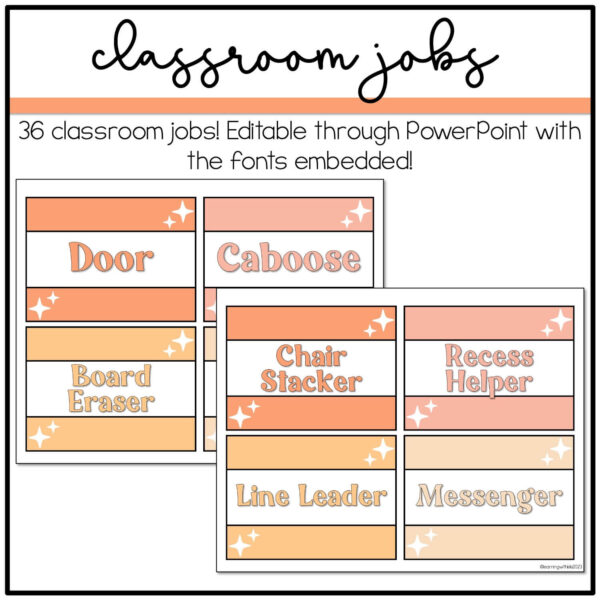 classroom-jobs-editable Disco Floral Classroom Jobs