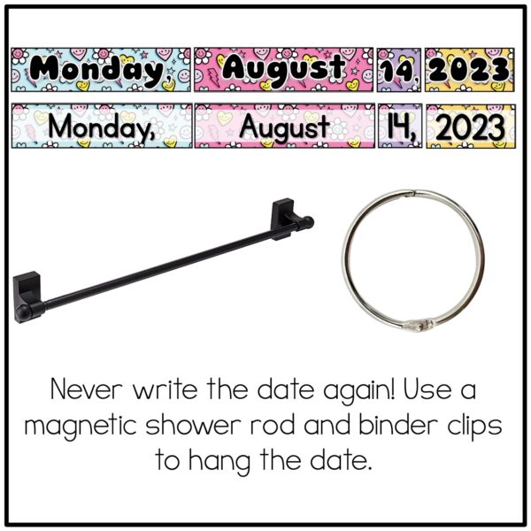 date-flip-cards Happy Brights Flip Calendar