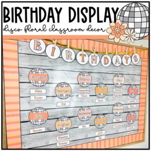Disco Floral Birthday Display