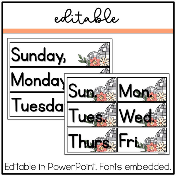 flip-calendar Disco Floral Flip Calendar