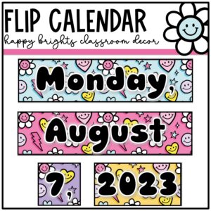 Happy Brights Flip Calendar