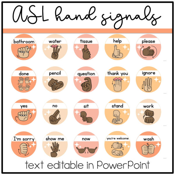 hand-signal-sign Disco Floral Hand Signals