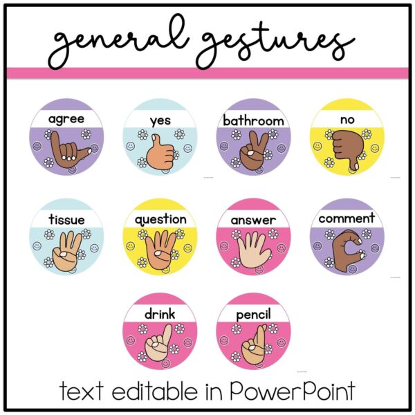 hand-signals-posters Happy Brights Hand Signals