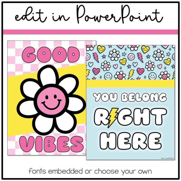 inspirational-posters-display Happy Brights Classroom Posters