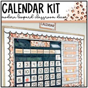 Modern Leopard Calendar Kit