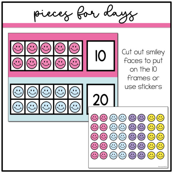 number-of-days-in-school Happy Brights Days in School Display