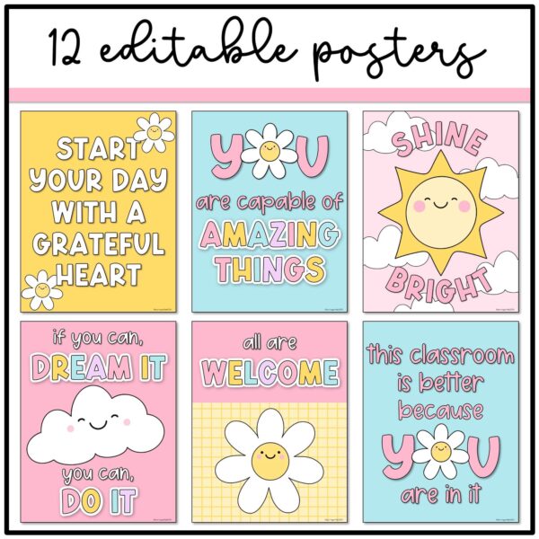 pastel-classroom pastel dreamy classroom posters