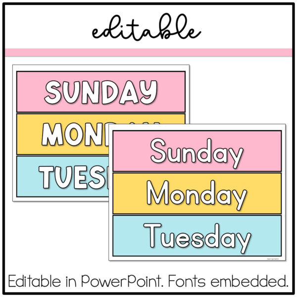 pastel-classroom-decor Pastel Dreams flip calendar