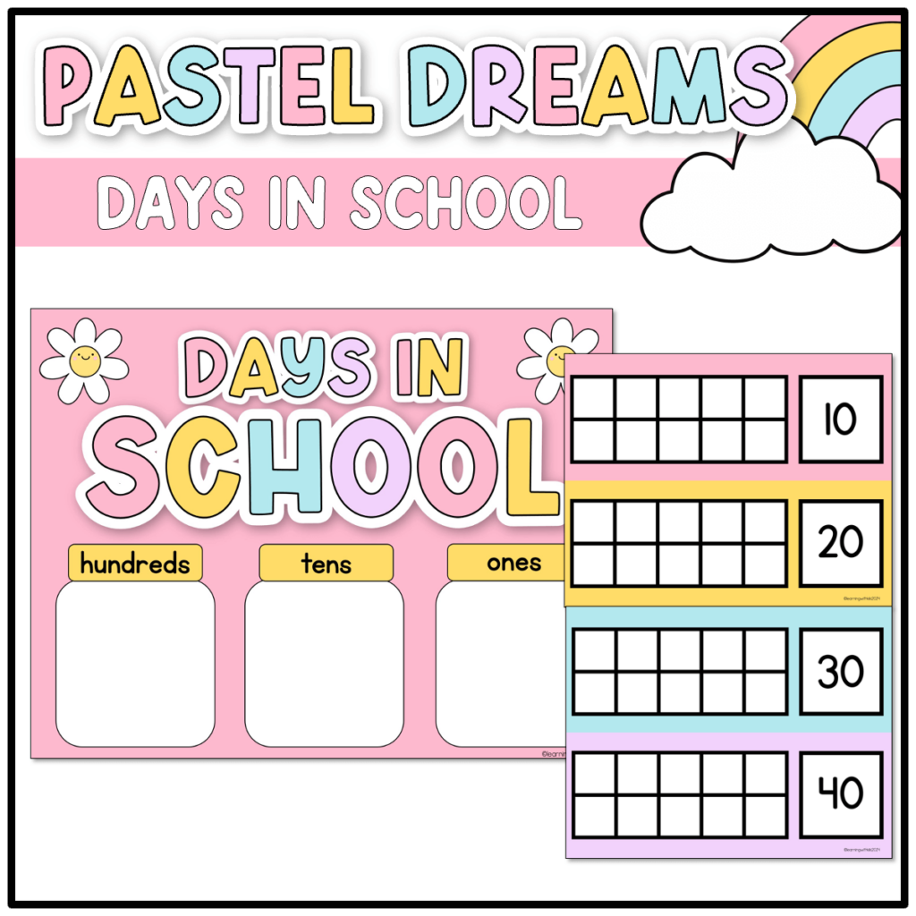 pastel dreams ten frame display