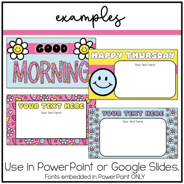 rainbow-remix Happy Brights Google Slides Template