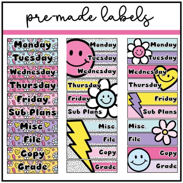 teacher-rolling-cart happy brights rolling cart labels