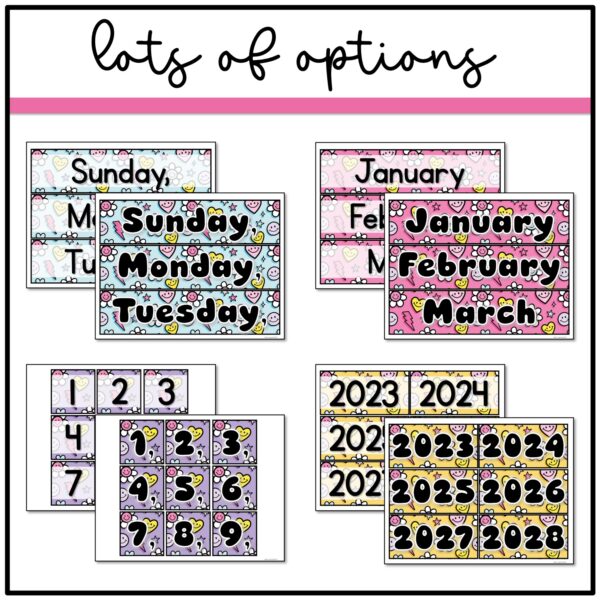 today_s-date-cards Happy Brights Flip Calendar