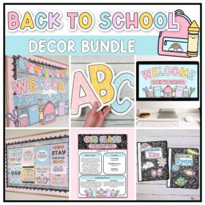 Back to School Classroom Decor Bundle