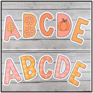 Fall Bulletin Board Letters