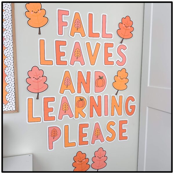 Fall Bulletin Board Letters Fall Bulletin Board Letters