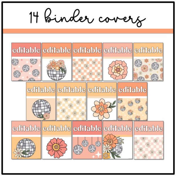 disco-binder-cover Disco Floral Binder Covers