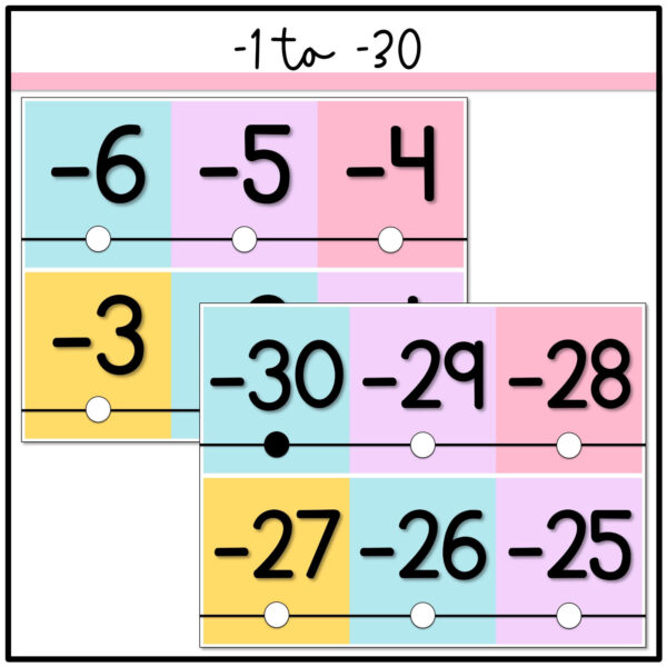 number-line pastel number line