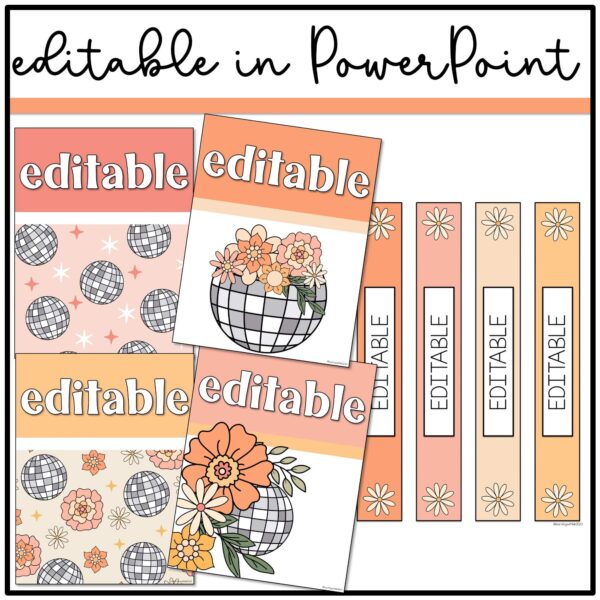 teacher-binder Disco Floral Binder Covers