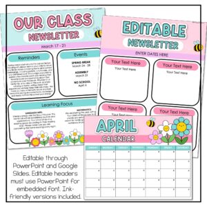 spring newsletter template