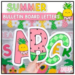 summer bulletin board letters