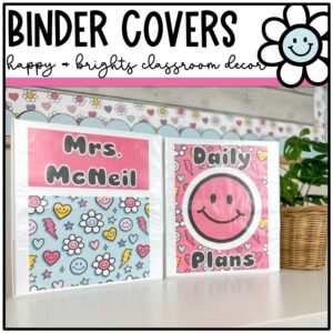 happy brights binder covers